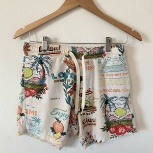 Malibu Floral Print Swim Shorts